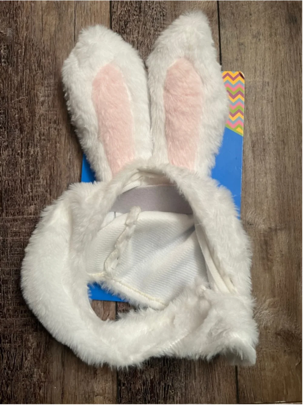 NEW Vibrant Life Dog Bunny Ears Costume One Size White Pink